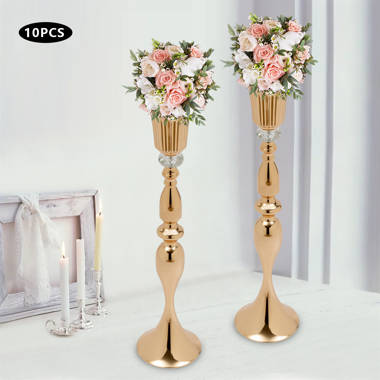 Rosdorf Park Chastin Metal Table Vase | Wayfair